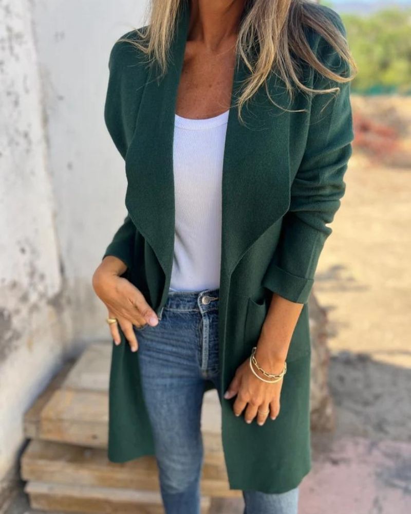 Yllana - Cappotto versatile con revers lungo