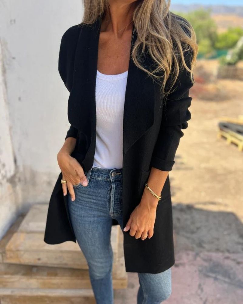 Yllana - Cappotto versatile con revers lungo