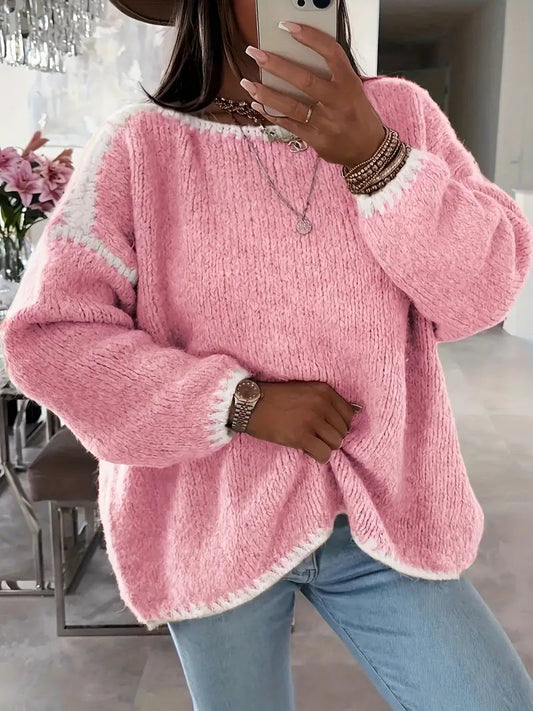 Zaynab - Maglione chic lavorato a maglia larga