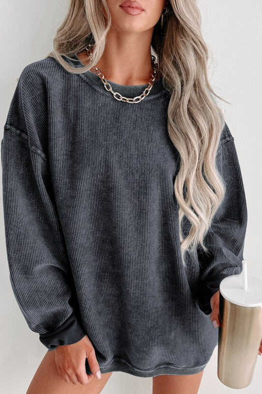 Naida - Maglione casual a coste