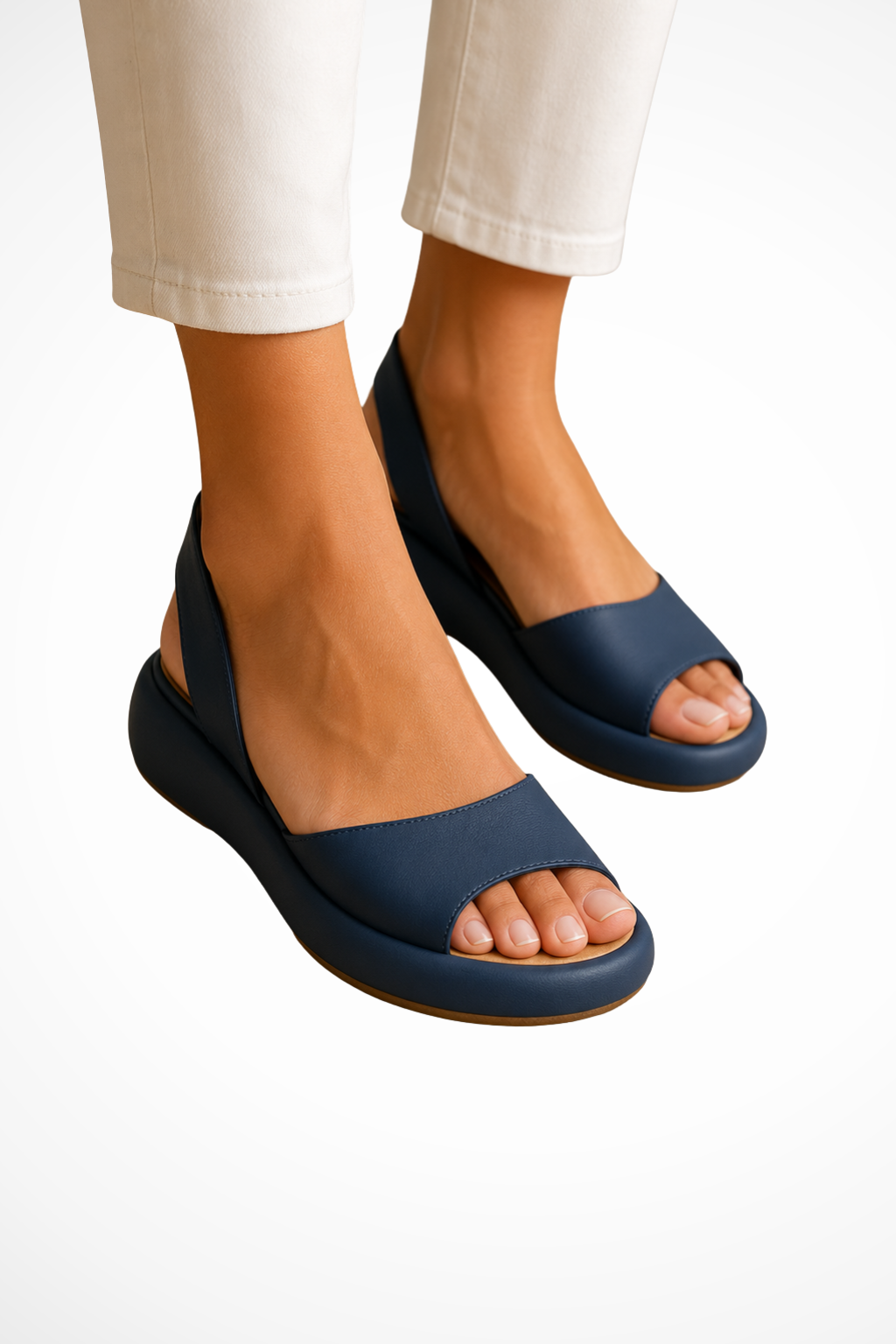 Sandali Bassi Ortopedici Slingback da Donna