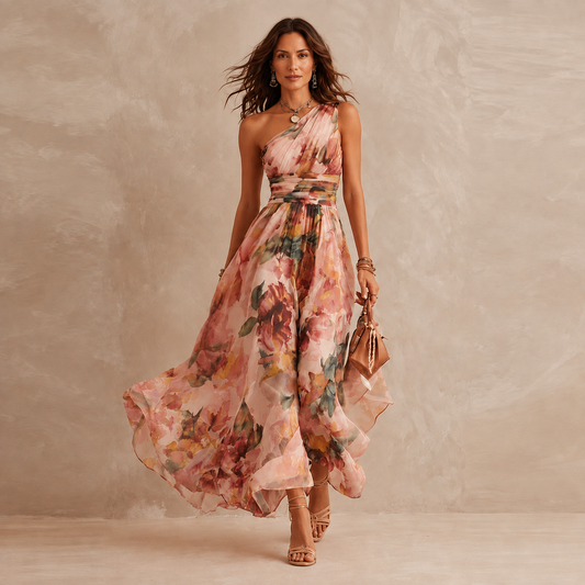 Abito Maxi Fluido Elegante da Donna