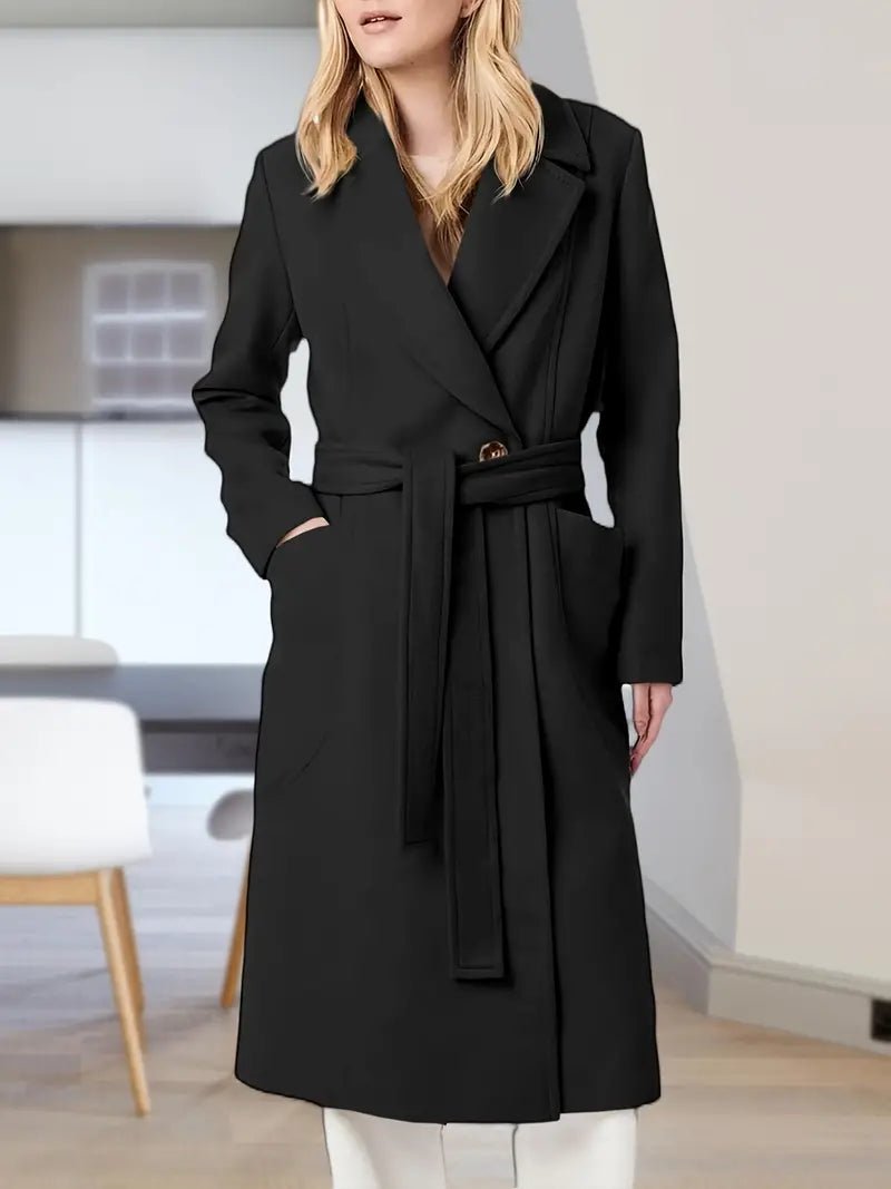 Teenie - Cappotto lungo elegante e caldo con cintura