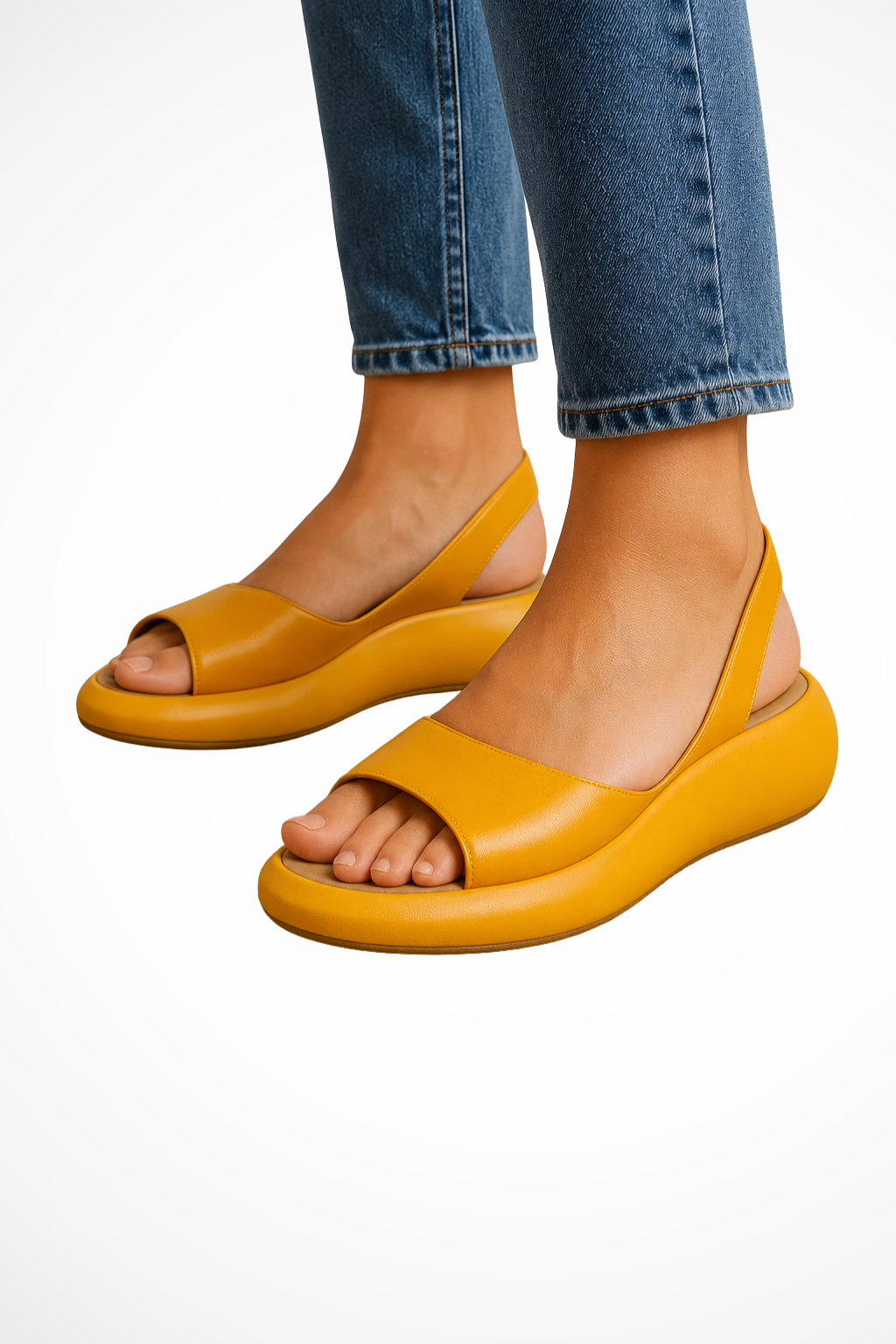 Sandali Bassi Ortopedici Slingback da Donna