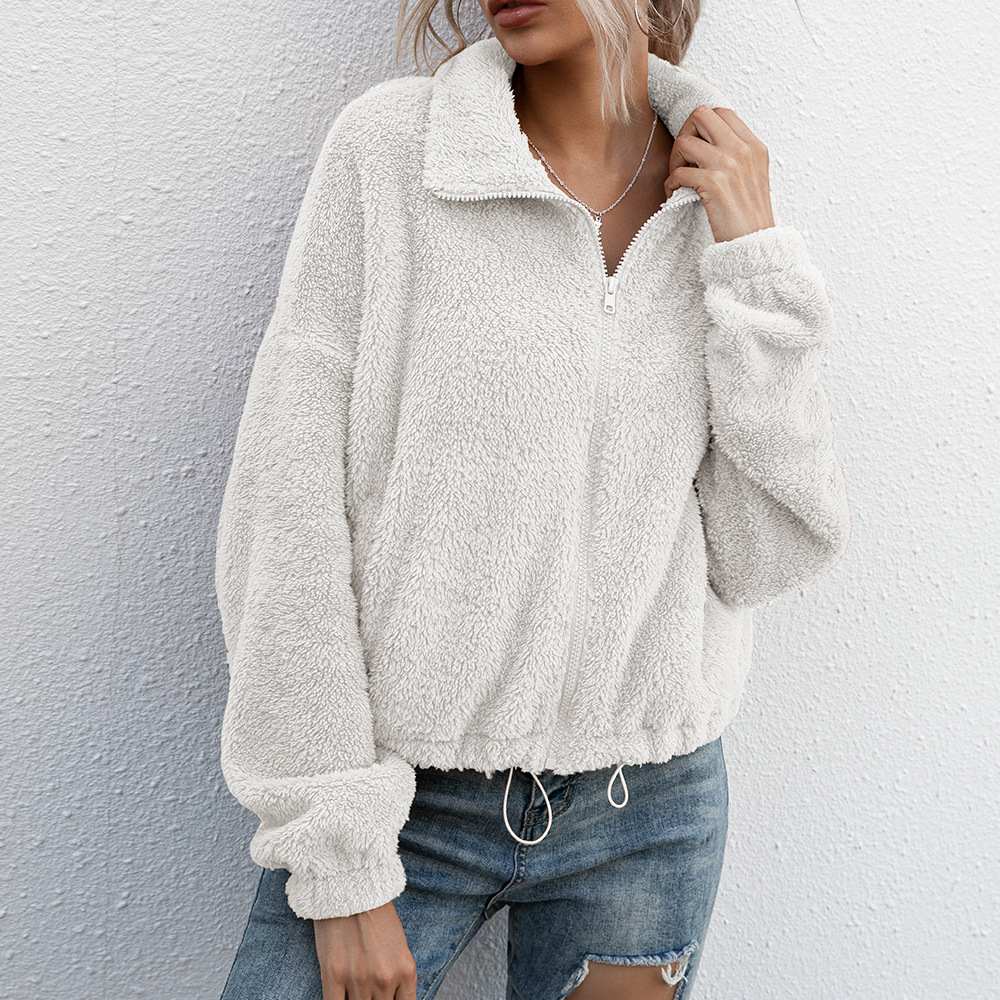 Meredith - Giacca in pile calda e accogliente con zip