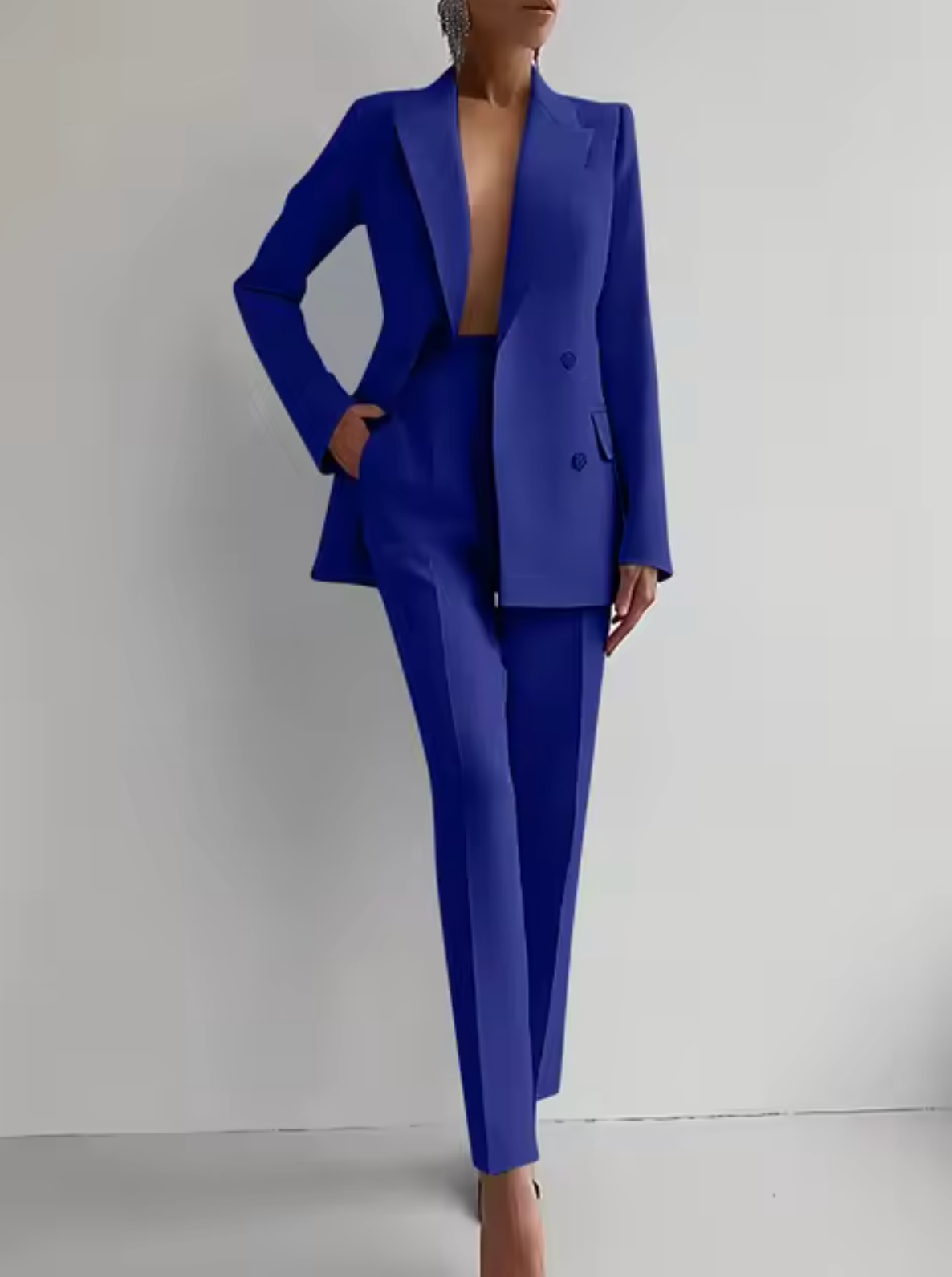 Laylani - Elegante completo blazer e pantaloni dritti