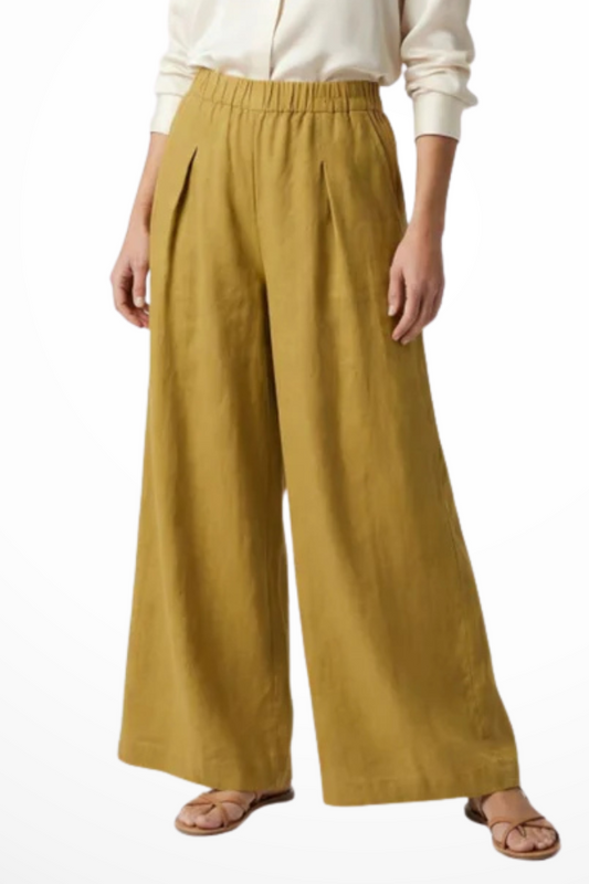 Pantaloni Cropped Plissettati da Donna