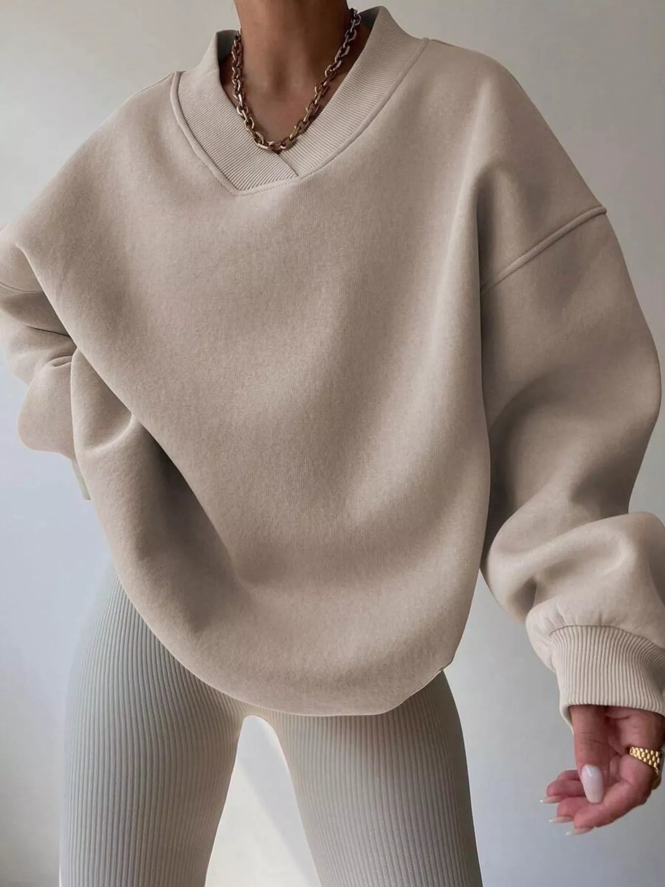 Pauleen - Maglione oversize a maniche lunghe