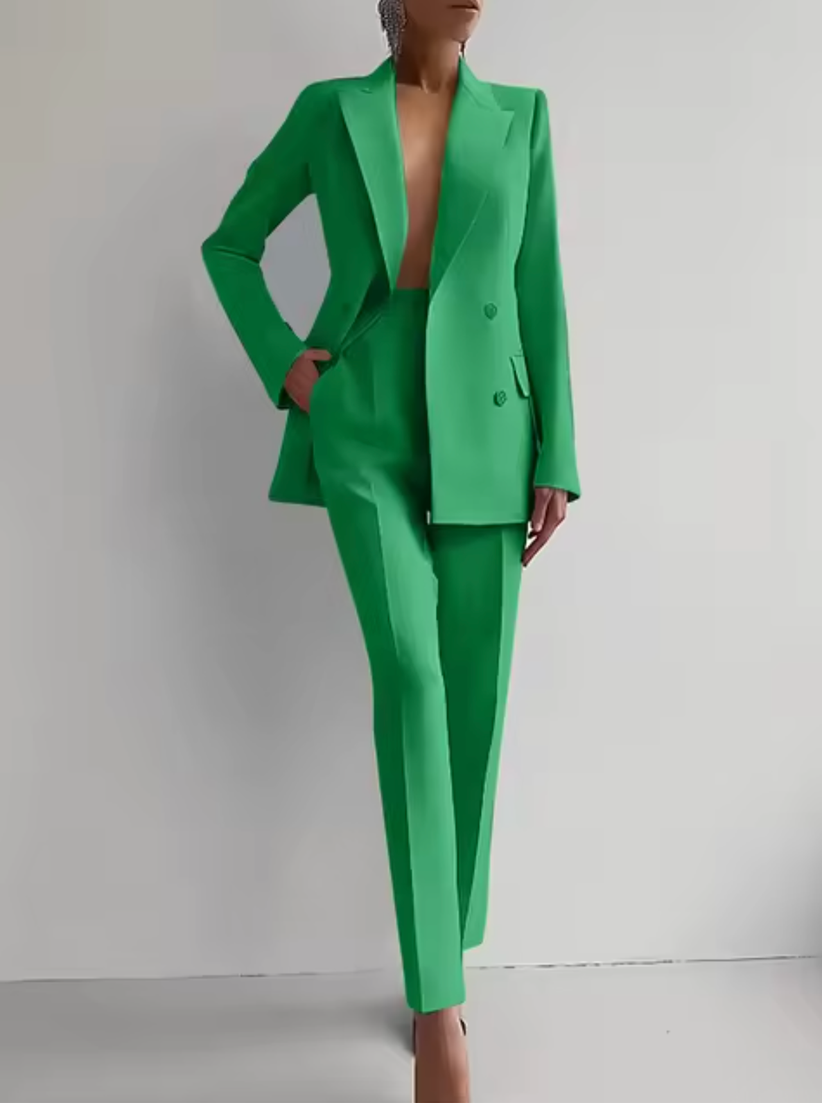 Laylani - Elegante completo blazer e pantaloni dritti