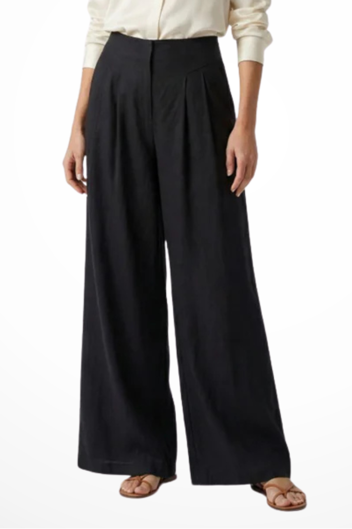 Pantaloni Cropped Plissettati da Donna