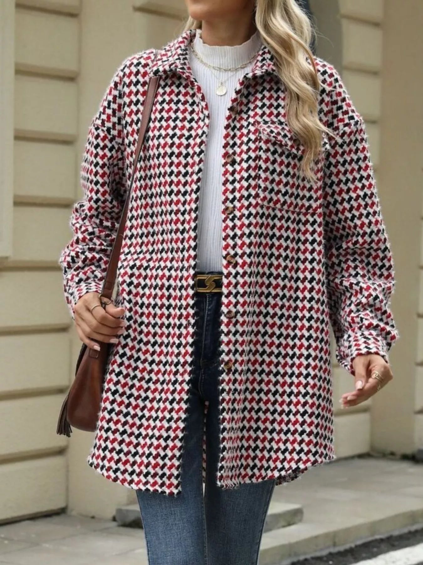 Aila - Elegante cappotto caldo a maniche lunghe con bottoni