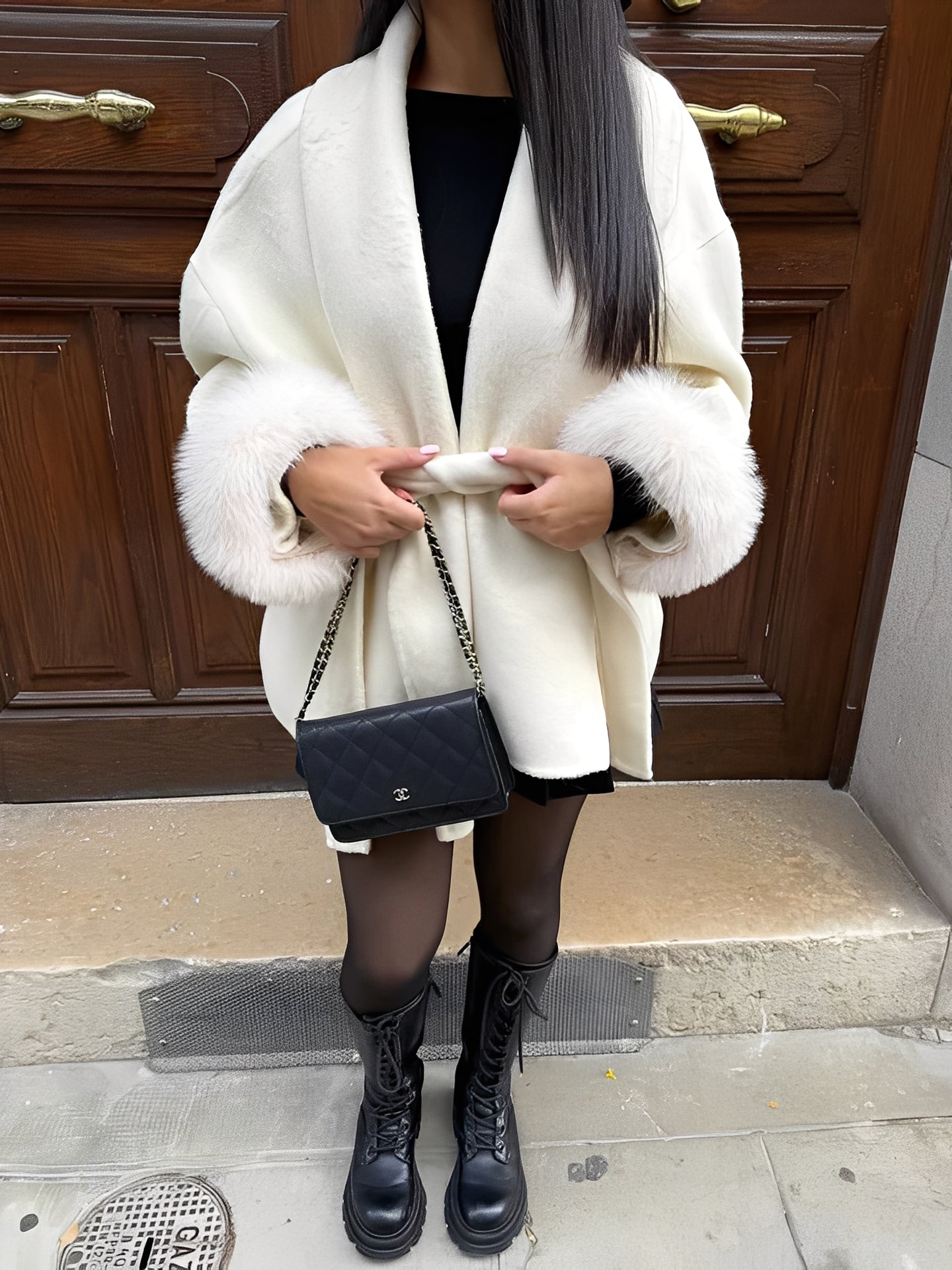 Kamila - Elegante cappotto lungo in stile pelliccia