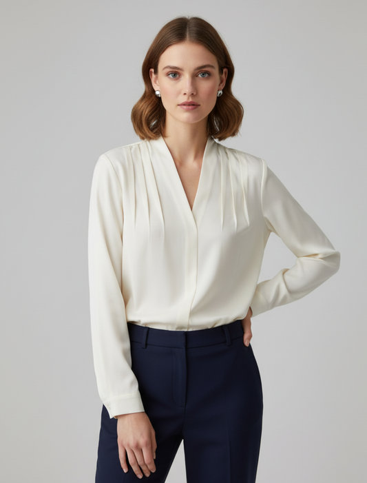 Blusa da Donna con Maniche a Sbuffo
