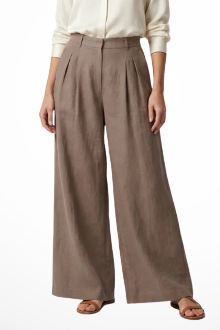 Pantaloni Cropped Plissettati da Donna