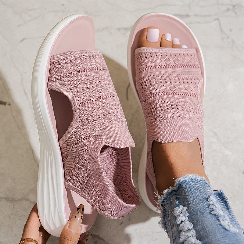Sandali Comfort Traspiranti con Plateau da Donna