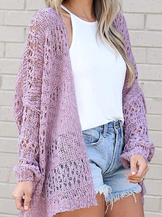 Lyra - Cardigan Elegante in Maglia Ampia con Apertura Frontale