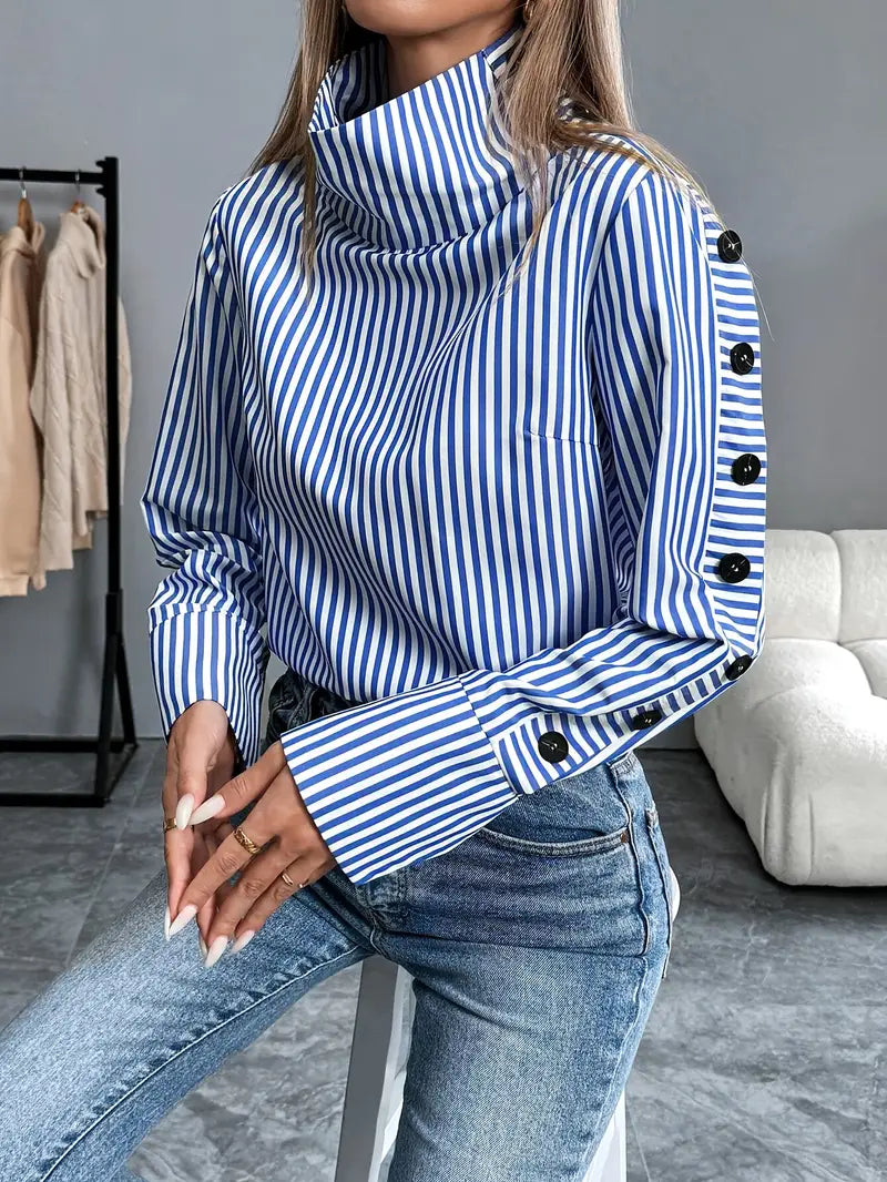 Florence - Camicia a righe a maniche lunghe per donna
