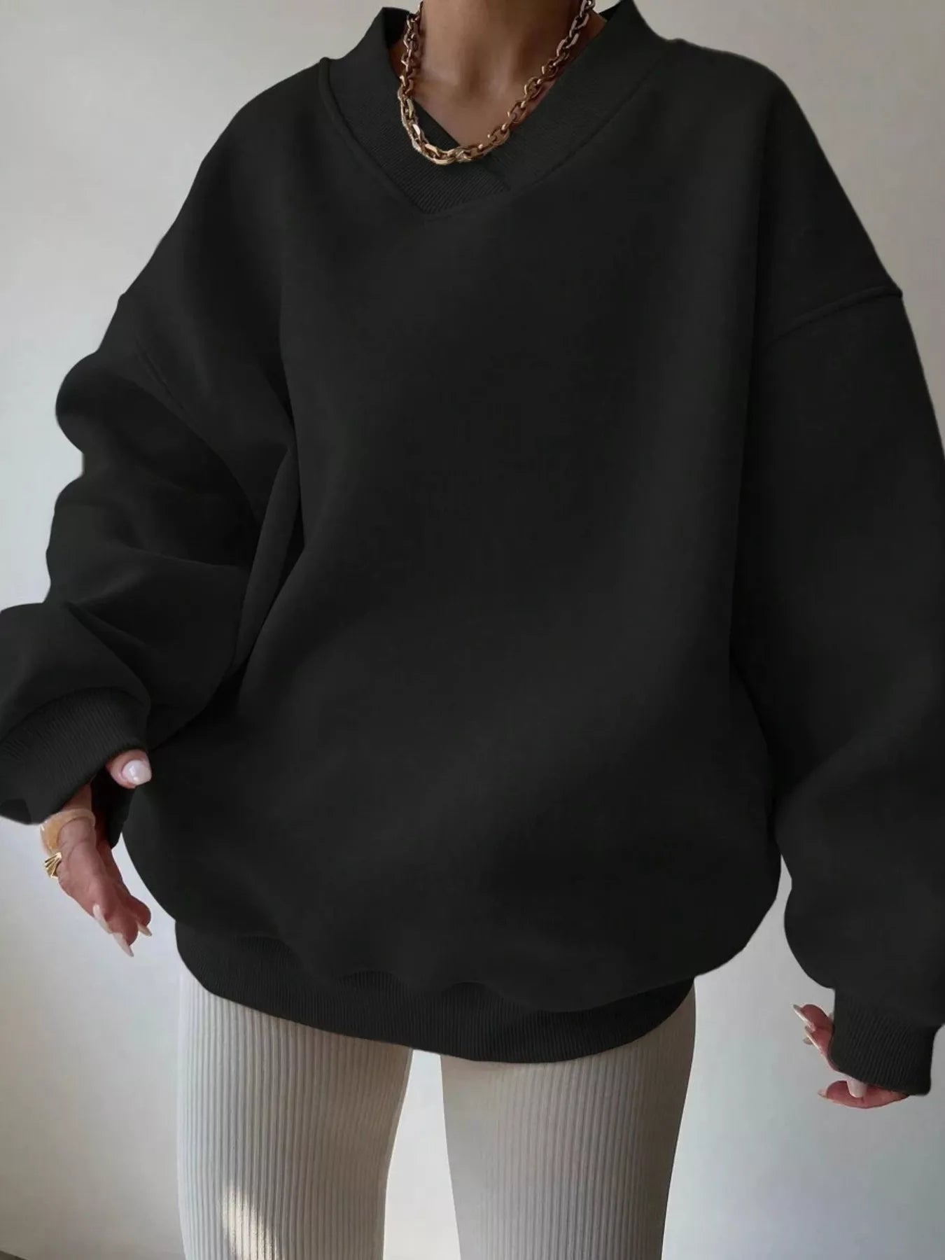 Pauleen - Maglione oversize a maniche lunghe