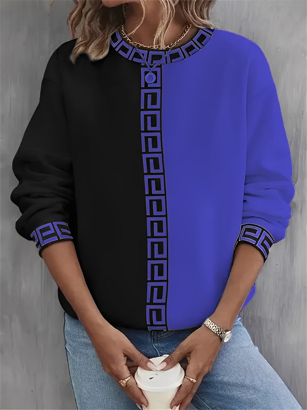 Taya - Maglione classico con girocollo, stiloso e versatile