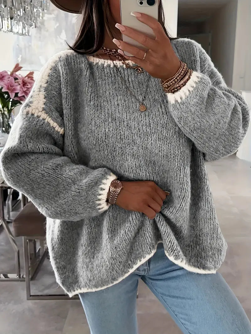 Zaynab - Maglione chic lavorato a maglia larga
