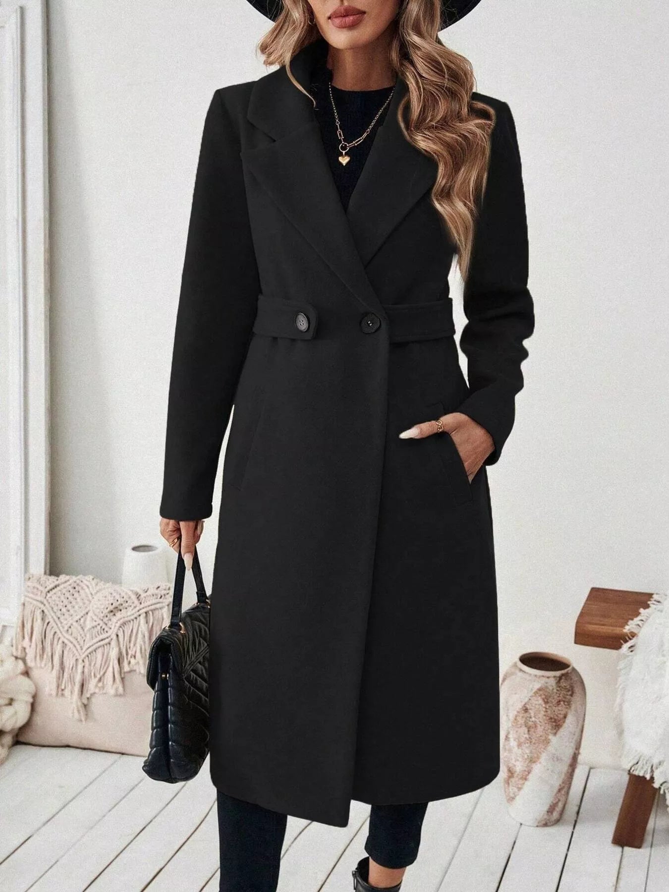 Taleah – Trench lungo elegante con un solo bottone