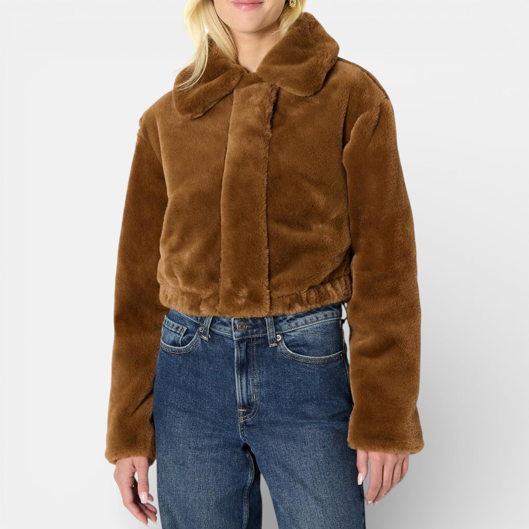 Lauryn - Giacca cropped oversize calda e stilosa