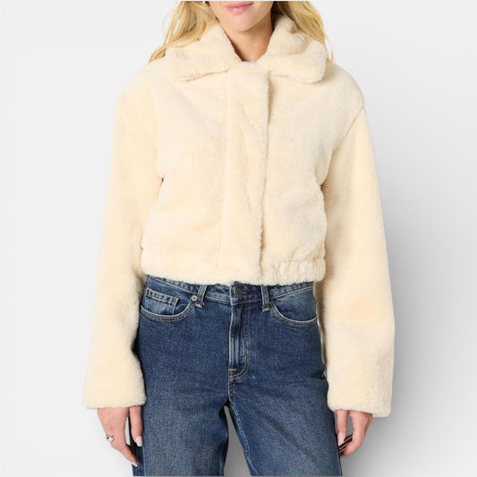 Lauryn - Giacca cropped oversize calda e stilosa