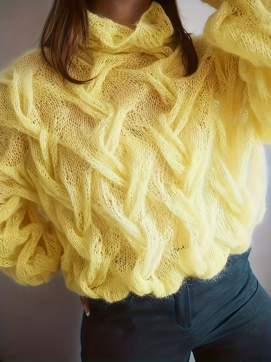 Bellinda - Maglione elegante e stiloso con dettagli traforati