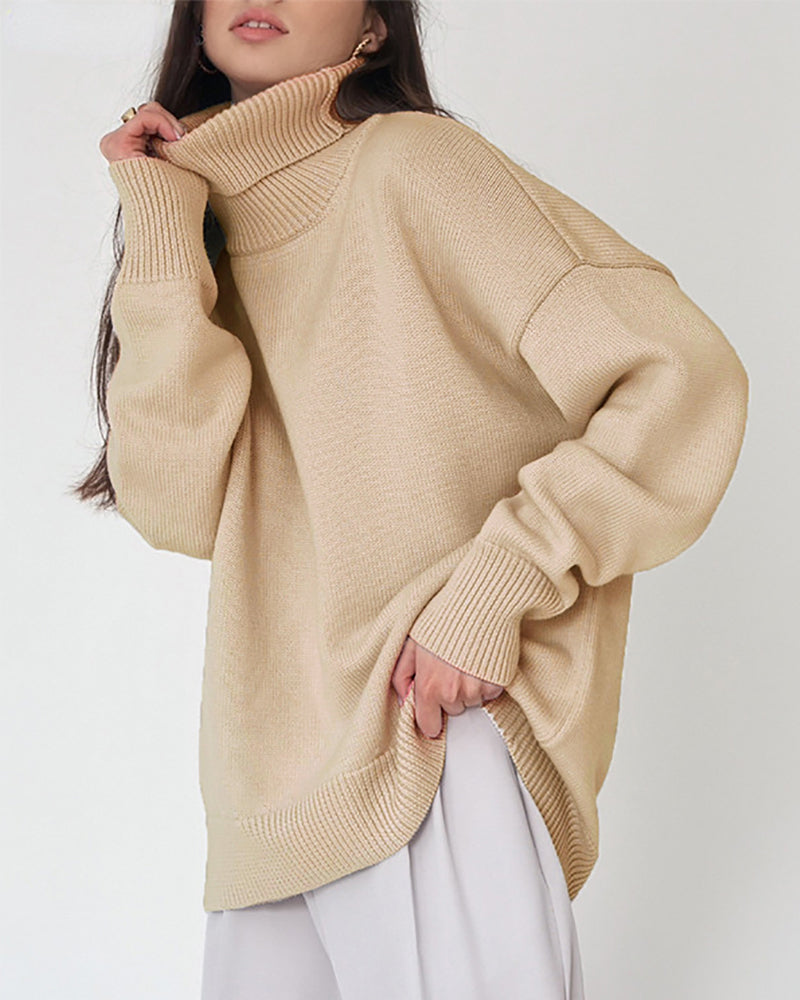 Zakiya - Maglione chic oversize a collo alto
