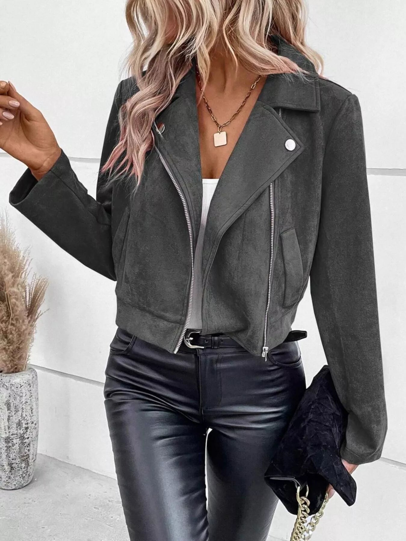 Gretta - Elegante giacca corta con zip versatile