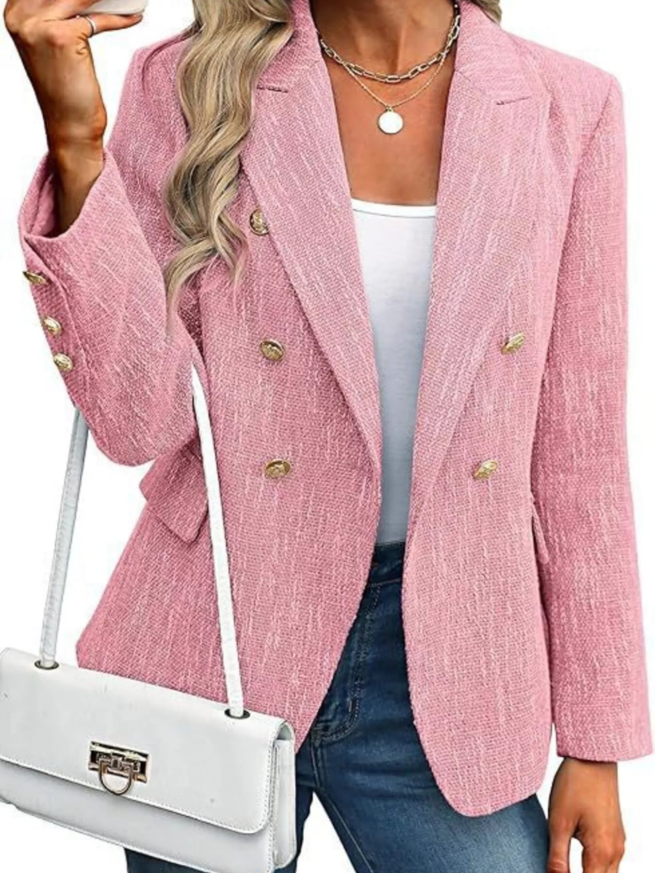 Alesia - Elegante blazer doppiopetto con revers