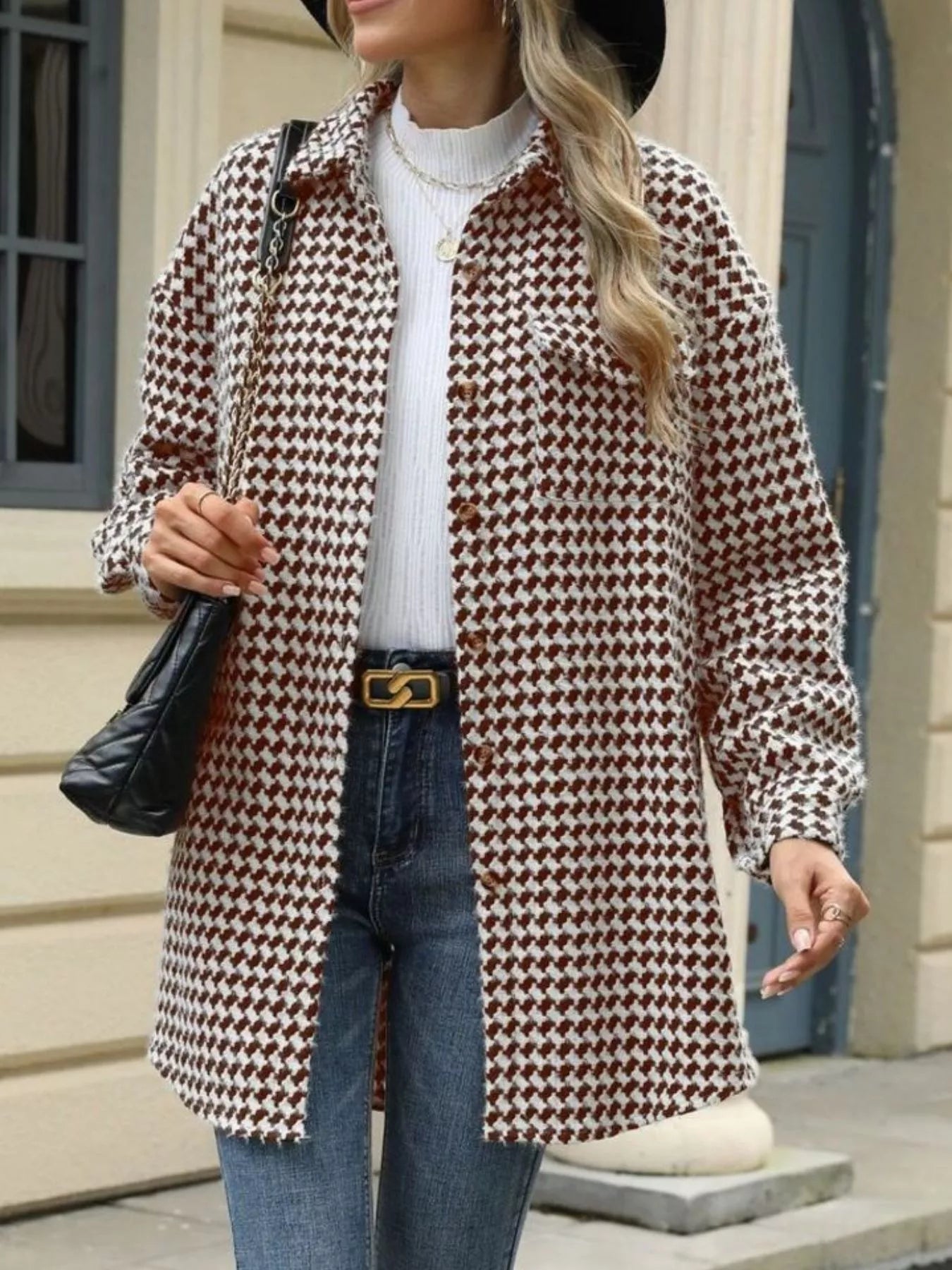 Aila - Elegante cappotto caldo a maniche lunghe con bottoni