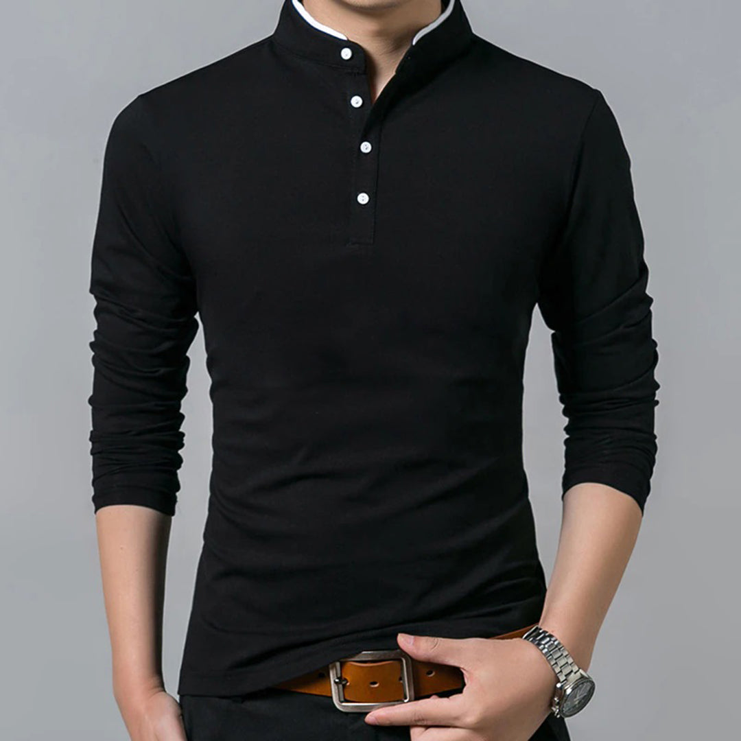 Ethan - Camicia classica elegante a maniche lunghe