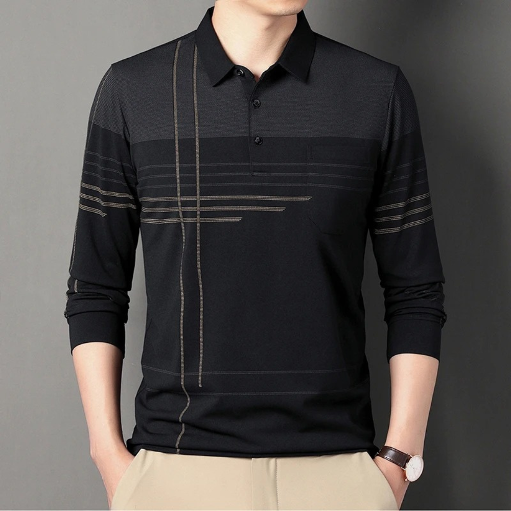 Felix - Polo classica ed elegante a maniche lunghe