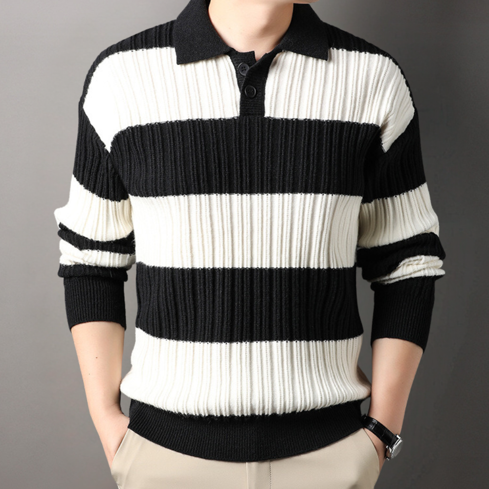 Byron - Maglione elegante a righe da uomo