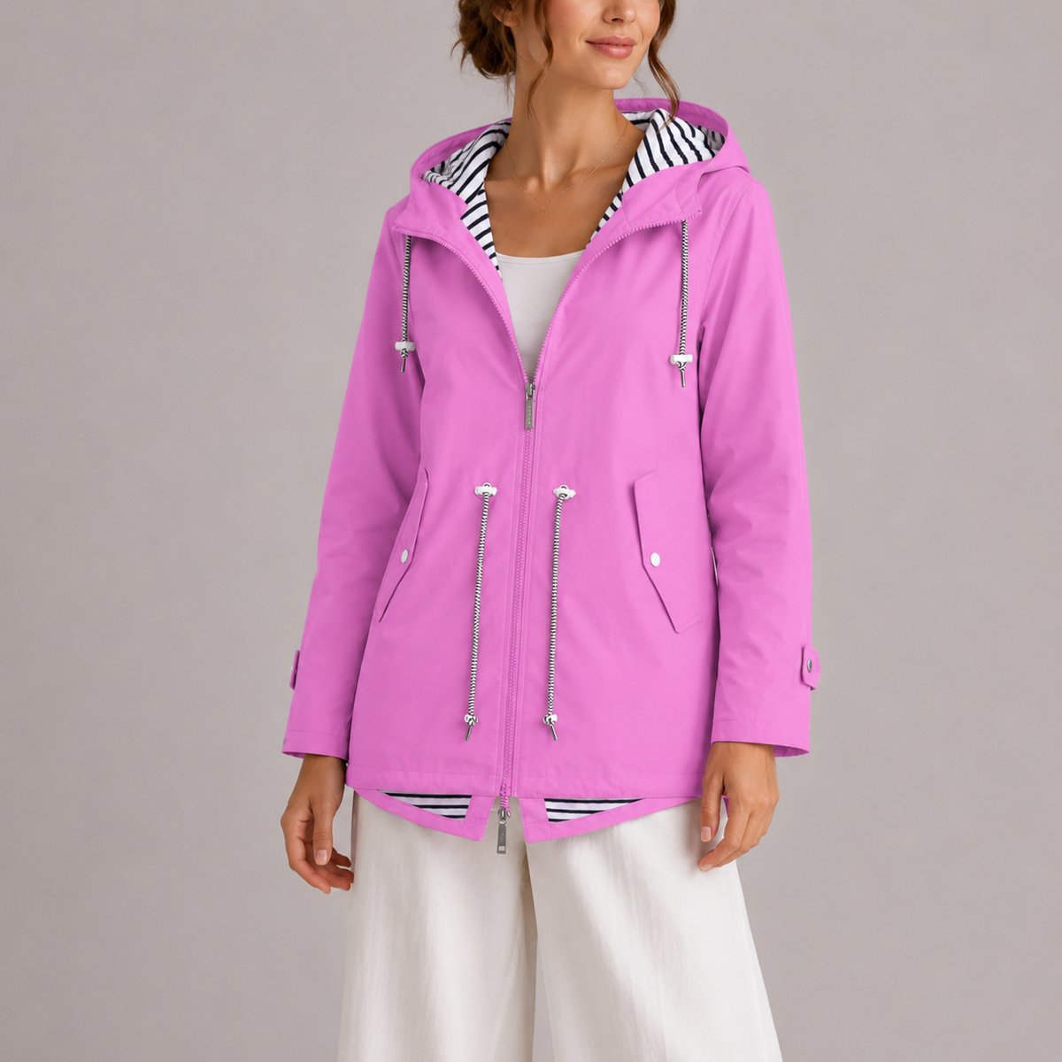 Giacca Leggera Impermeabile Casual da Donna