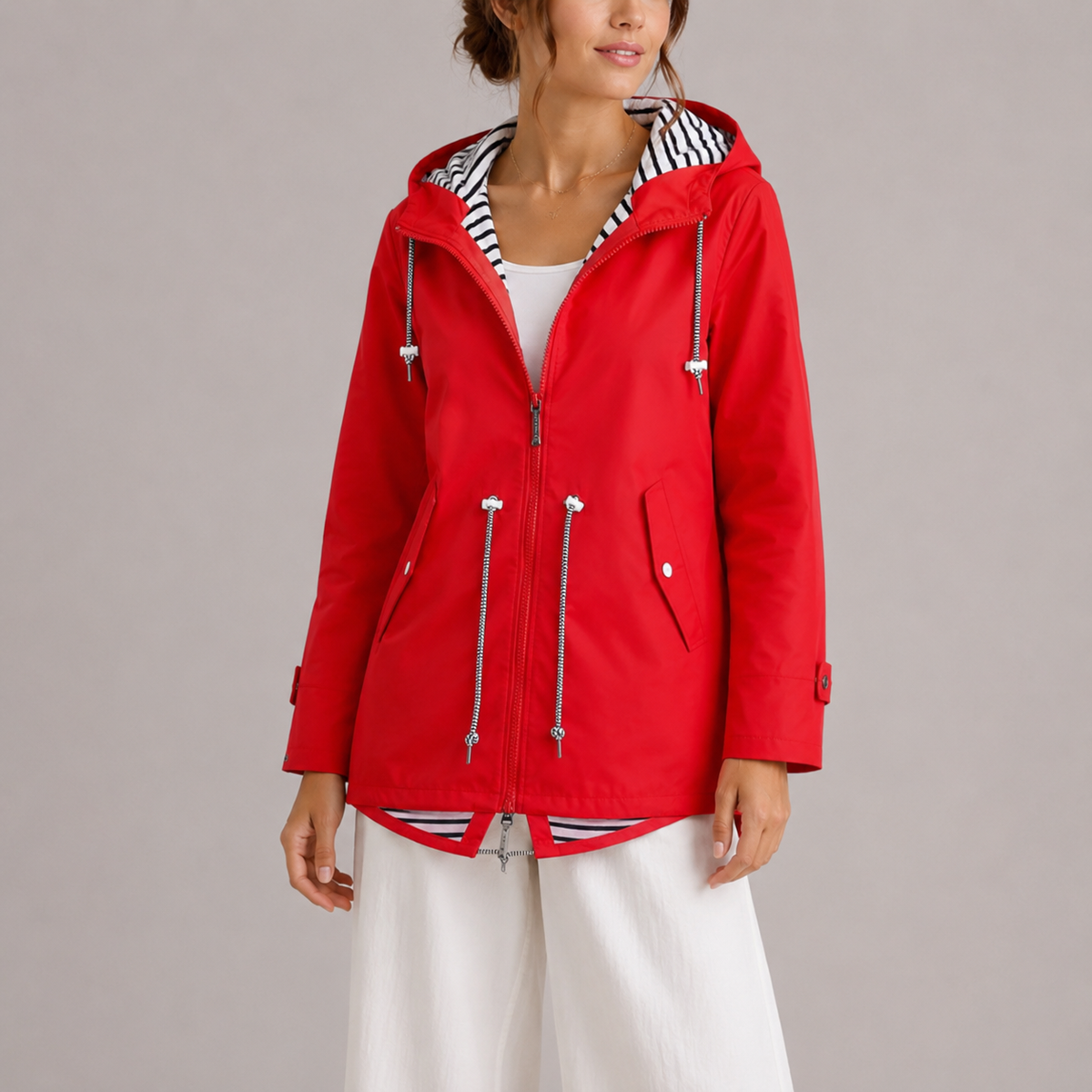 Giacca Leggera Impermeabile Casual da Donna