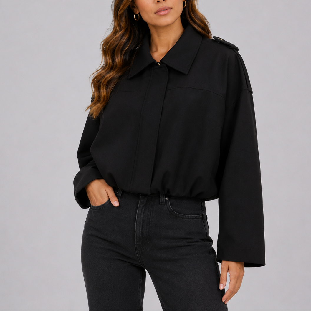 Bomber Oversize da Donna in Camoscio