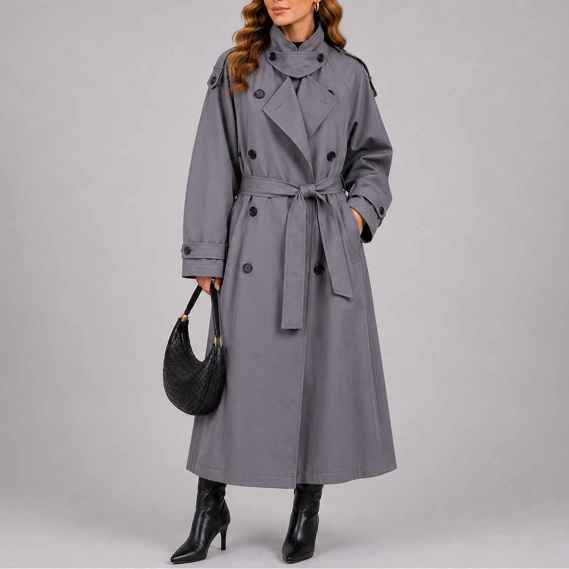 Trench Sartoriale da Donna con Cintura
