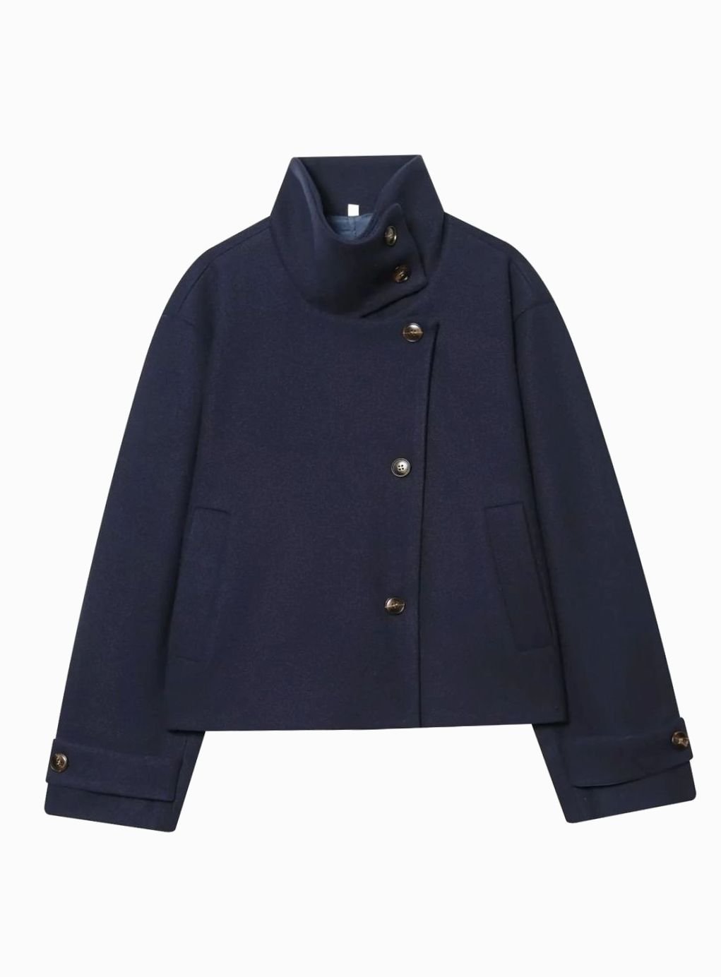 Cappotto Corto da Donna con Collo Alto