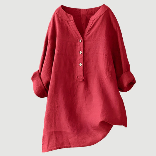 Top Donna Casual in Lino Leggero