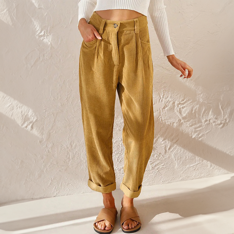 Pantaloni da Donna a Vita Alta per Tutti i Giorni