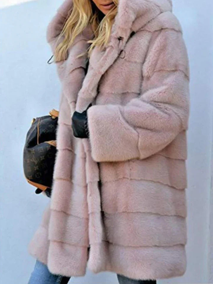 Lilibeth - Parka elegante in ecopelliccia con cappuccio