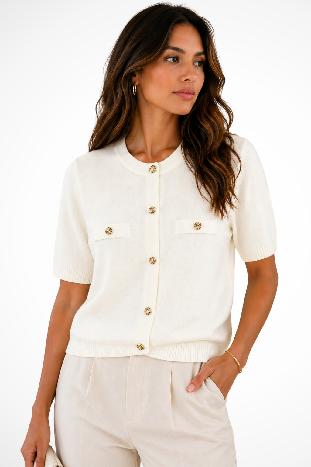 Blusa Estiva in Maglia Chic da Donna