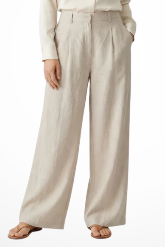 Pantaloni Cropped Plissettati da Donna