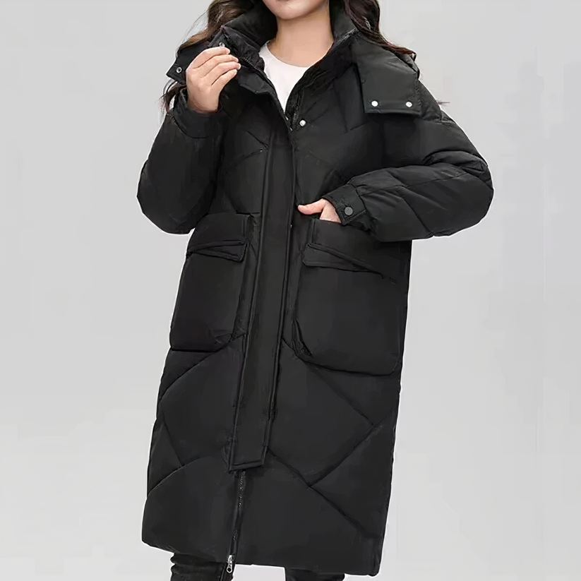 Lizelle - Cappotto lungo imbottito elegante e caldo