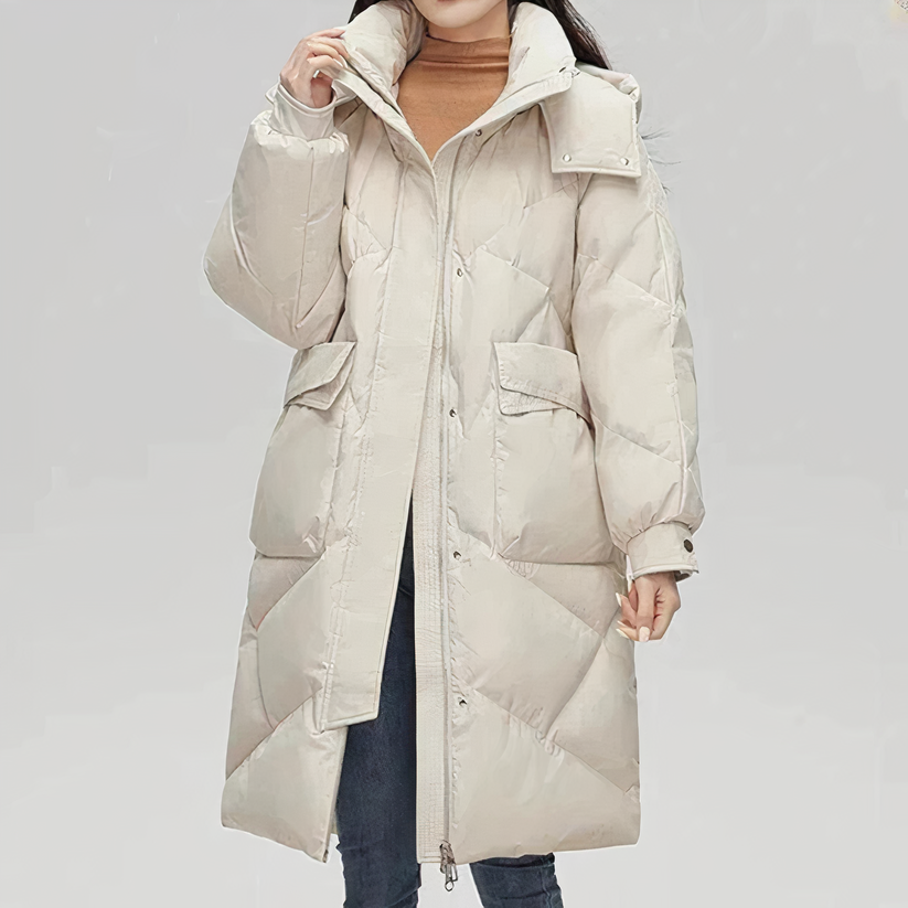 Lizelle - Cappotto lungo imbottito elegante e caldo