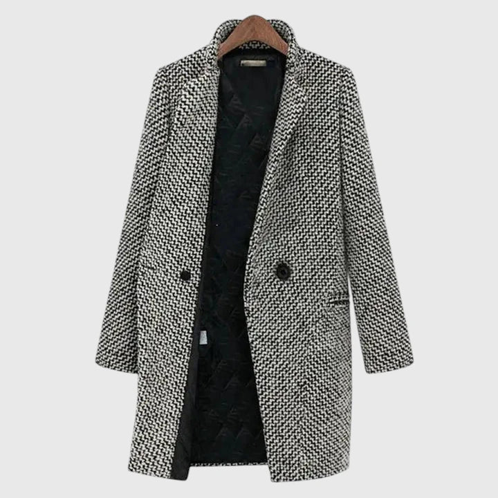Cappotto Classico da Donna in Lana Pied-de-poule