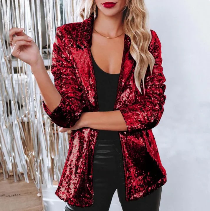 Britney - Blazer elegante con paillettes