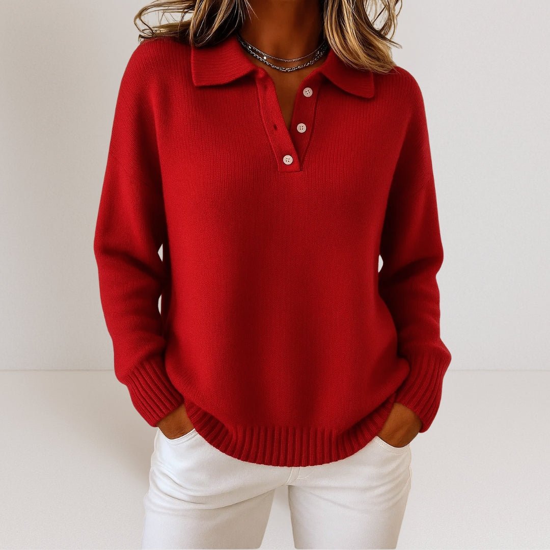 Maglione con Colletto Polo da Donna